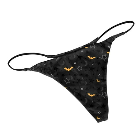 OVTICZA No Show G-String Thongs for Women Sexy T-Back Panties Tangas Stretch Halloween Underwear Black M
OVTICZA No Show G-String Thongs for Women Sexy T-Back Panties Tangas Stretch Halloween Underwear Black M