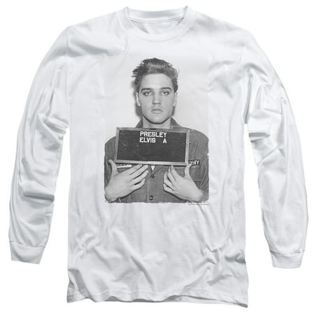 Elvis Presley - Army Mug Shot - Long Sleeve Shirt - XX-Large