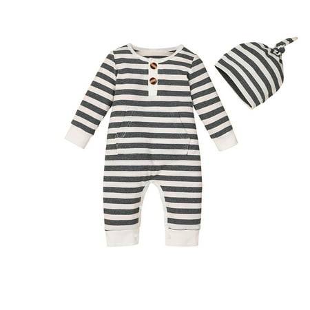 Dezsed Infant Fall Clothes Stripe Baby Romper Long Sleeve Newborn Girls Cotton Jumpsuit Bodysuit Pocket Romper With Hat Baby Boys Overalls 0-12Months
Dezsed Infant Fall Clothes Stripe Baby Romper Long Sleeve Newborn Girls Cotton Jumpsuit Bodysuit Pocket Romper With Hat Baby Boys Overalls 0-12Months