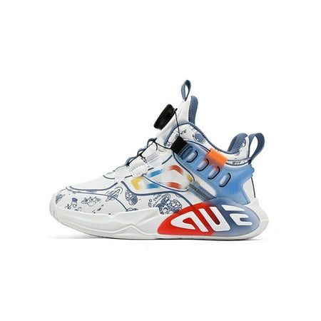 Fangasis Boys Sneakers Breathable Basketball Shoes Durable Running Shoe Boy Trainers Training Casual Sport White Blue 1Y
Fangasis Boys Sneakers Breathable Basketball Shoes Durable Running Shoe Boy Trainers Training Casual Sport White Blue 1Y