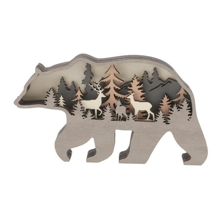 Wooden Animal Ornament Natural Style Wooden Animal Statue Multi Layer Design For Cafe For Bar Decoration For Office Elk Brown Bear
Wooden Animal Ornament Natural Style Wooden Animal Statue Multi Layer Design For Cafe For Bar Decoration For Office Elk Brown Bear