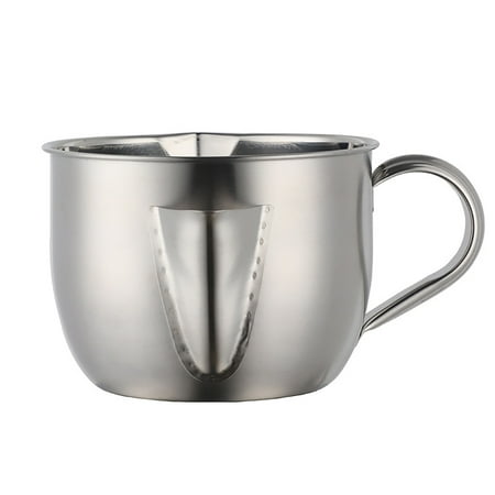 UDIYO Oil Grease Separator 1000ml Oil Grease Separator Non-slip Large Capacity Stainless Steel Bidirectional Outlet Oil Filter Bowl for Kitchen
UDIYO Oil Grease Separator 1000ml Oil Grease Separator Non-slip Large Capacity Stainless Steel Bidirectional Outlet Oil Filter Bowl for Kitchen