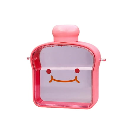 Cute Flat Water Bottle Bread Shape Water Cup Portable Drinking Bottle with Shoulder Strap Large Capacity Leakproof and Stylish Durable Water Bottle for Travel Camping Outdoor
Cute Flat Water Bottle Bread Shape Water Cup Portable Drinking Bottle with Shoulder Strap Large Capacity Leakproof and Stylish Durable Water Bottle for Travel Camping Outdoor