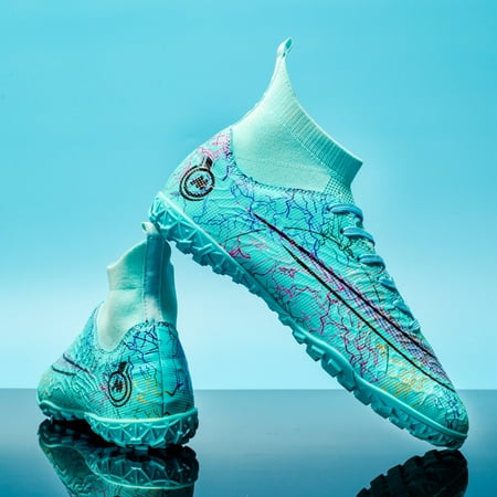 Men s Anti-skid TF Turf Cleat Soccer Shoes Breathable Professional Sport Training Sneakers For Adult Youth Children Super Foot Bowl