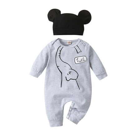 baby girl clothes Baby Boys Long Sleeve Cartoon Print Romper Jumpsuit With Hat Set 2Pcs
baby girl clothes Baby Boys Long Sleeve Cartoon Print Romper Jumpsuit With Hat Set 2Pcs