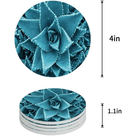 FMSHPON Natural Plant Green Agave Tequila Set of 6 Round Coaster for Drinks Absorbent Ceramic Stone Coasters Cup Mat with Cork Base for Home Kitchen Room Coffee Table Bar Decor
FMSHPON Natural Plant Green Agave Tequila Set of 6 Round Coaster for Drinks Absorbent Ceramic Stone Coasters Cup Mat with Cork Base for Home Kitchen Room Coffee Table Bar Decor