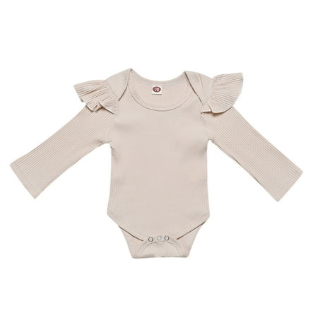 Qufokar Second Hand Clothes Twin Clothes Girls Baby Girls Long Ruffled Sleeve Ribbed Romper Bodysuit Outfits Clothes
Qufokar Second Hand Clothes Twin Clothes Girls Baby Girls Long Ruffled Sleeve Ribbed Romper Bodysuit Outfits Clothes