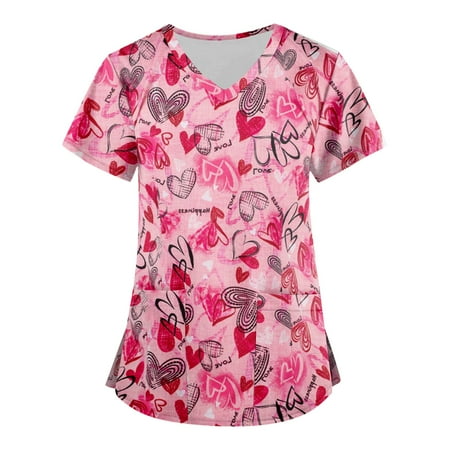 Fragarn Scrub Tops for Women — Classic Fit 1 Pocket Four-Way Stretch Anti-Wrinkle Women’s Medical Scrub Top Pink L
Fragarn Scrub Tops for Women — Classic Fit 1 Pocket Four-Way Stretch Anti-Wrinkle Women’s Medical Scrub Top Pink L