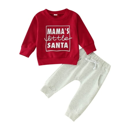 Qiyuancai Outfits for Girls Toddler Set Fall Boys Long Sleeve Christmas Letter Prints T Shirt Pullover Tops Pants Clothes Set
Qiyuancai Outfits for Girls Toddler Set Fall Boys Long Sleeve Christmas Letter Prints T Shirt Pullover Tops Pants Clothes Set