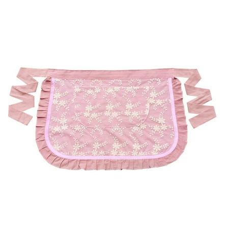 JANGSLNG Waist Apron Soft Touch Oil-proof Lace Embroidered Women Server Waitress Short Half Apron with 2 Pockets for Kitchen
JANGSLNG Waist Apron Soft Touch Oil-proof Lace Embroidered Women Server Waitress Short Half Apron with 2 Pockets for Kitchen