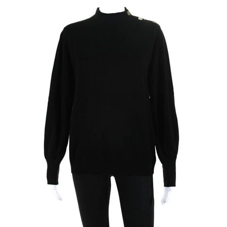 Pre-owned|Repeat Womens Button Accent Puff Sleeve Mock Neck Sweater Top Black Size M
Pre-owned|Repeat Womens Button Accent Puff Sleeve Mock Neck Sweater Top Black Size M