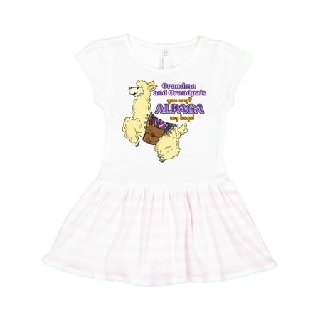 Inktastic Cute Jumping Alpaca-Grandma And Grandpa s You Say ALPACA my bags! Gift Toddler Girl Dress
Inktastic Cute Jumping Alpaca-Grandma And Grandpa s You Say ALPACA my bags! Gift Toddler Girl Dress