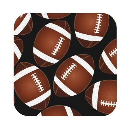 Bingfone Brown Football On Black Personalized Coaster Set 4 For Drinks Coffee Table Bar Beer Wine Cup Coasters 4 Inch
Bingfone Brown Football On Black Personalized Coaster Set 4 For Drinks Coffee Table Bar Beer Wine Cup Coasters 4 Inch