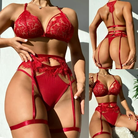 YDKZYMD Women 3 Pieces Teddy Lingerie Underwear Set Lace V Neck Babydoll Bodysuit Sexy Sheer Chemise With Garter Belt Bra And Panty Set
YDKZYMD Women 3 Pieces Teddy Lingerie Underwear Set Lace V Neck Babydoll Bodysuit Sexy Sheer Chemise With Garter Belt Bra And Panty Set