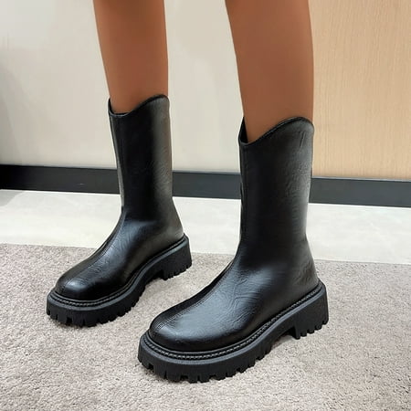 Gubotare Women Boots Women s Ankle Rain Boots Waterproof Chelsea Boots Black 9