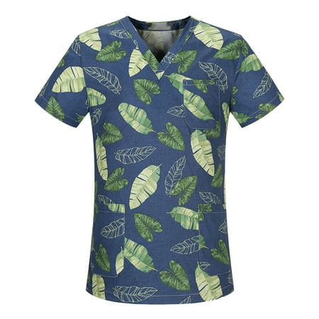 gakvbuo Nursing Uniform For Womens Scrubs Tops Color Casual Working Uniform With Pocket V-Neck Work Utility & Safety Tops Nursing Worker Protective Clothing Top
gakvbuo Nursing Uniform For Womens Scrubs Tops Color Casual Working Uniform With Pocket V-Neck Work Utility & Safety Tops Nursing Worker Protective Clothing Top