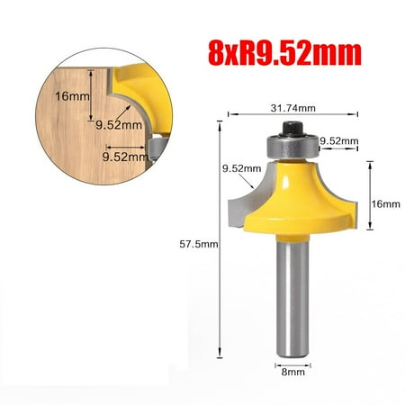 Leke 8mm Corner Round Over Router Bit with Bearing Milling Cutter for Woodwork Tools
Leke 8mm Corner Round Over Router Bit with Bearing Milling Cutter for Woodwork Tools