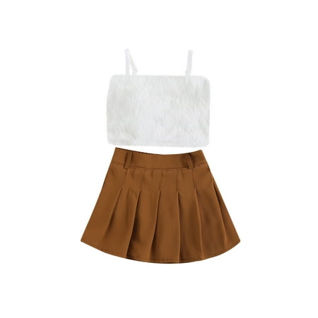 Wassery Toddler Kids Girls Summer Clothes 2pcs Solid Color Sleeveless Top Sling Tank+Elastic Mini Pleated Skirt Set 18M-6T
Wassery Toddler Kids Girls Summer Clothes 2pcs Solid Color Sleeveless Top Sling Tank+Elastic Mini Pleated Skirt Set 18M-6T