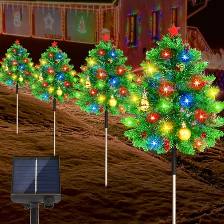 Solar Christmas Tree Lights - 8 Modes Lithium Battery Garden Stakes - Color Changing LED Lights
Solar Christmas Tree Lights - 8 Modes Lithium Battery Garden Stakes - Color Changing LED Lights