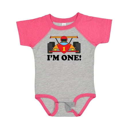 Inktastic Race Car 1st Birthday Gift Baby Boy Bodysuit