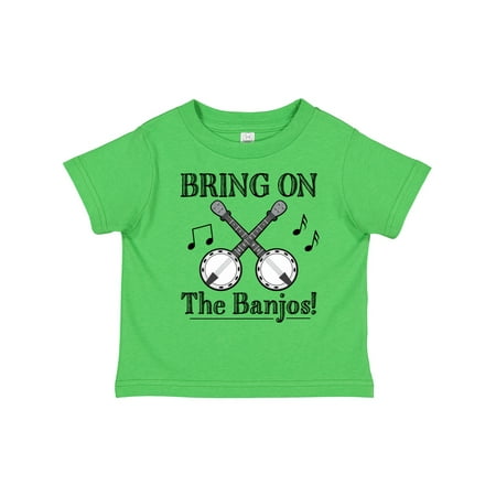 Inktastic Banjo Music Bluegrass Gift Toddler Boy or Toddler Girl T-Shirt