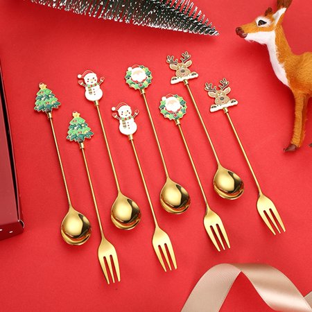 4Pcs/Set Mixing Spoon Long Handle Comfortable to Grip 304 Stainless Steel Christmas Themed Head Espresso Drink Stirrer f
4Pcs/Set Mixing Spoon Long Handle Comfortable to Grip 304 Stainless Steel Christmas Themed Head Espresso Drink Stirrer f