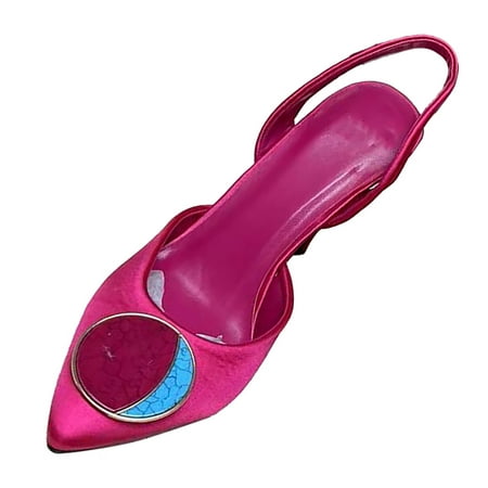 High Heels for Women Women S Fashion Spring And Autumn New Products Thin Heel Round Buckle Elastic Belt High Heeled Shoes High Heels Pu Hot Pink 40
High Heels for Women Women S Fashion Spring And Autumn New Products Thin Heel Round Buckle Elastic Belt High Heeled Shoes High Heels Pu Hot Pink 40