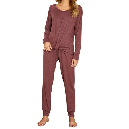 Womens Autumn Winter Two Piece Pajamas Set Long Sleeve Sleepwear Tops and Pants Night Pajamas Set
Womens Autumn Winter Two Piece Pajamas Set Long Sleeve Sleepwear Tops and Pants Night Pajamas Set