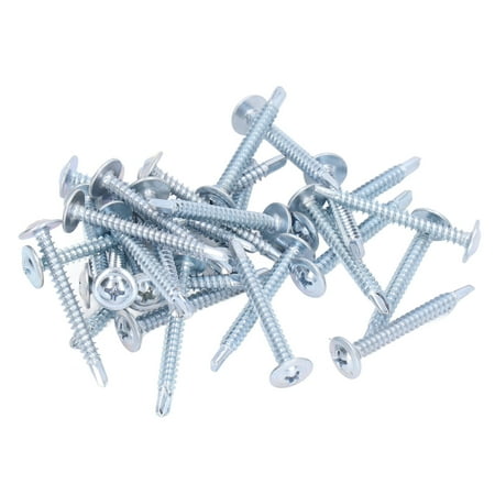 50 Pcs 4.2x38mm Self Drilling Screw Round Head Galvanized Carbon Steel Drill Screws for Home Installation Washer
50 Pcs 4.2x38mm Self Drilling Screw Round Head Galvanized Carbon Steel Drill Screws for Home Installation Washer