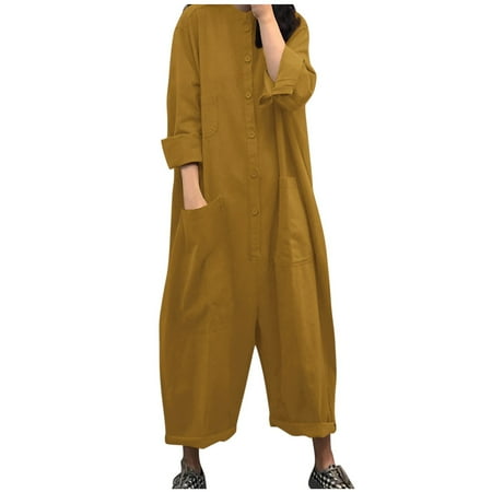 Qufokar Lace Pajamas Womens Culottes Ladies Autumn Winter Solid Color Pockets Jumpsuit Shirt Long Trousers Jumpsuit
Qufokar Lace Pajamas Womens Culottes Ladies Autumn Winter Solid Color Pockets Jumpsuit Shirt Long Trousers Jumpsuit