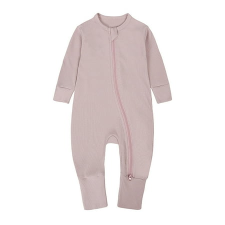 JAKANYQ Bodysuits Newborn Infant Baby Ribbed Pajamas Girls Boys Zipper Long Sleeve Romper Jumpsuit Simple Stretchy
JAKANYQ Bodysuits Newborn Infant Baby Ribbed Pajamas Girls Boys Zipper Long Sleeve Romper Jumpsuit Simple Stretchy