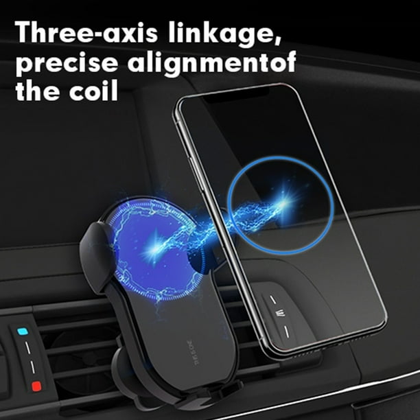 15W Qi Fast Charging Car Wireless Charger Automatic Adjustment Stand Holder for 4.7inch-6.5inch Mobile Phone for IPhone Xiaomi Huawei Samsung
