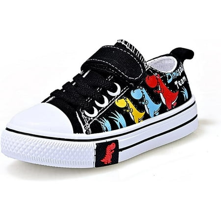 Toddler Boys Girls Slip On Canvas Sneakers Cartoon Dinasour Printed Little Kid Unisex Adjustable Strap Walking Shoes Lazy Shoes with Hook and Loops
Toddler Boys Girls Slip On Canvas Sneakers Cartoon Dinasour Printed Little Kid Unisex Adjustable Strap Walking Shoes Lazy Shoes with Hook and Loops