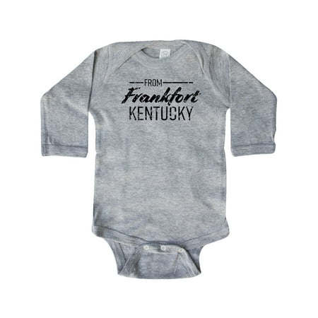 Inktastic From Frankfort Kentucky in Black Distressed Text Gift Baby Boy or Baby Girl Long Sleeve Bodysuit
Inktastic From Frankfort Kentucky in Black Distressed Text Gift Baby Boy or Baby Girl Long Sleeve Bodysuit