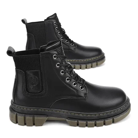Men‘s Pu Leather Wear-resistant Round Toe Boots Lace Up Anti-skid Boots Winter
Men‘s Pu Leather Wear-resistant Round Toe Boots Lace Up Anti-skid Boots Winter