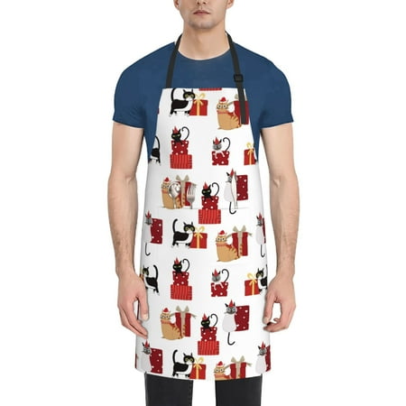 Vsdgher Cute Cat And Christmas Gift Waterproof Apron with 2 Pockets Kitchen Chef Aprons Bibs for Grooming Cooking Baking Painting Gardening
Vsdgher Cute Cat And Christmas Gift Waterproof Apron with 2 Pockets Kitchen Chef Aprons Bibs for Grooming Cooking Baking Painting Gardening