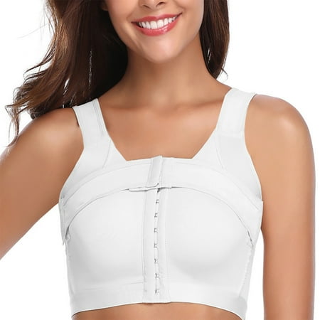 Jieowen Women’s Front Closure Bra Post-Surgery Posture Corrector Shaper Tops with Breast Support Band White(For 32-42)
Jieowen Women’s Front Closure Bra Post-Surgery Posture Corrector Shaper Tops with Breast Support Band White(For 32-42)
