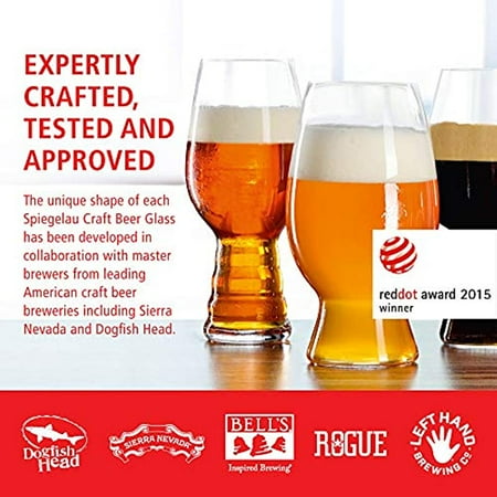 Spiegelau Craft Beer Wheat Beer Glasses Set of 4 European-Made Lead-Free Crystal Modern Beer Glasses Dishwasher Safe Professional Quality Witbier Glass Gift Set 26.5 oz
Spiegelau Craft Beer Wheat Beer Glasses Set of 4 European-Made Lead-Free Crystal Modern Beer Glasses Dishwasher Safe Professional Quality Witbier Glass Gift Set 26.5 oz