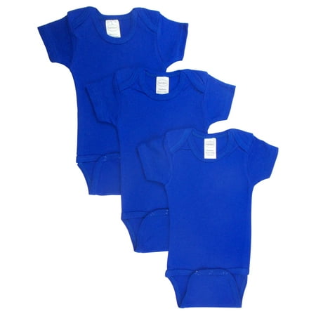 Bambini Blue Bodysuits 3pk (Baby Boys)