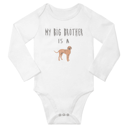 My Big Brother is a Vizsla Dog Funny Baby Long Sleeve Clothing Bodysuits Boy Girl (White 12-18M)
My Big Brother is a Vizsla Dog Funny Baby Long Sleeve Clothing Bodysuits Boy Girl (White 12-18M)