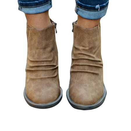 Fangasis Ladies Block Heels Bootie Comfort Ankle Boots Mid Heel Booties Womens Winter Boot Office Anti-Slip Side Zip Brown 6.5
Fangasis Ladies Block Heels Bootie Comfort Ankle Boots Mid Heel Booties Womens Winter Boot Office Anti-Slip Side Zip Brown 6.5