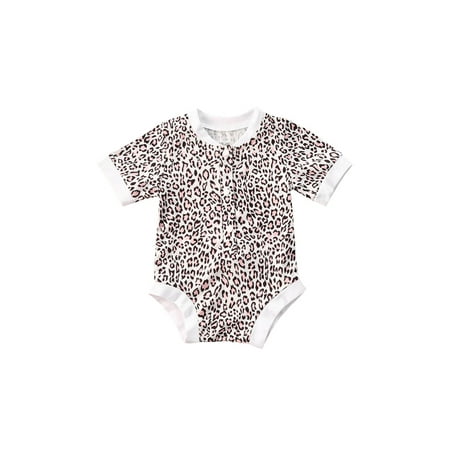 Bebiullo Baby Girls Summer One-piece Clothes Short Sleeve Leopard Round Collar Romper
Bebiullo Baby Girls Summer One-piece Clothes Short Sleeve Leopard Round Collar Romper