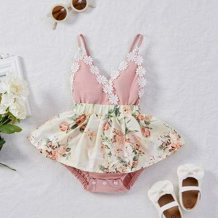 Hunpta Infant Bodysuit Lace Suspender Baby Floral Printed Backless Girls Romper Girls Romper&Jumpsuit
Hunpta Infant Bodysuit Lace Suspender Baby Floral Printed Backless Girls Romper Girls Romper&Jumpsuit