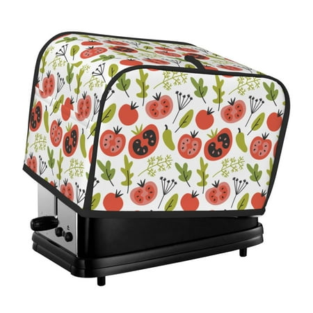 KLL Tomatoes Print 2 Slice Toaster Dust Covers Kitchen Small Appliance Cover with 2 Pockets Can hold Jam Spreader Knife & Toaster Tongs (11.4 x 7.9 x 7.5)
KLL Tomatoes Print 2 Slice Toaster Dust Covers Kitchen Small Appliance Cover with 2 Pockets Can hold Jam Spreader Knife & Toaster Tongs (11.4 x 7.9 x 7.5)