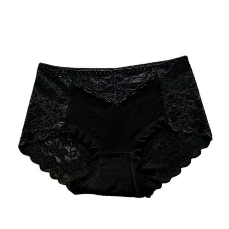 HEVIRGO Women Panties Solid Color Lace Underwear Seamless Patchwork Briefs for Daily Wear 
HEVIRGO Women Panties Solid Color Lace Underwear Seamless Patchwork Briefs for Daily Wear