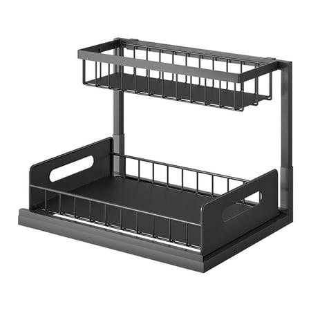 Under Sink Organizer Space Saving Sliding Basket Pull-out For Kitchen 2 Tiers
Under Sink Organizer Space Saving Sliding Basket Pull-out For Kitchen 2 Tiers