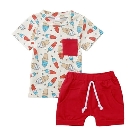 Baby Girls Casual Outfit Sets Short Sleeve Independence Day Cartoon Prints T Shirt Tops And Shorts Outfit Sets 2 Piece 3-6 Months
Baby Girls Casual Outfit Sets Short Sleeve Independence Day Cartoon Prints T Shirt Tops And Shorts Outfit Sets 2 Piece 3-6 Months