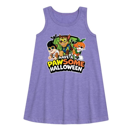 Paw Patrol - Have A Pawsome Halloween - Toddler and Youth Girls A-line Dress