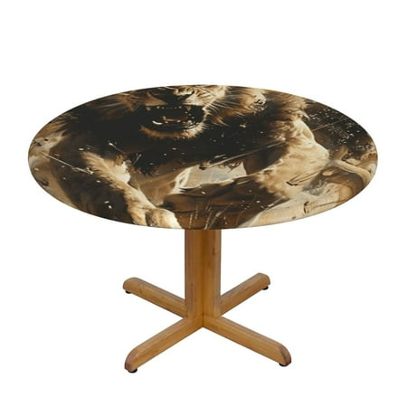 Animal art Round Picnic Tablecloth Waterproof Elastic Fitted Table Covers Wipeable Backed Vinyl Tablecloths for Camping Outdoor
Animal art Round Picnic Tablecloth Waterproof Elastic Fitted Table Covers Wipeable Backed Vinyl Tablecloths for Camping Outdoor
