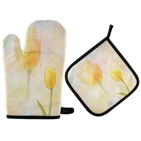2pcs kitchen insulation gloves Oven Mitts and Pot Holders Sets Heat Resistant kitchen insulation pad Soft Yellow Tulip
2pcs kitchen insulation gloves Oven Mitts and Pot Holders Sets Heat Resistant kitchen insulation pad Soft Yellow Tulip